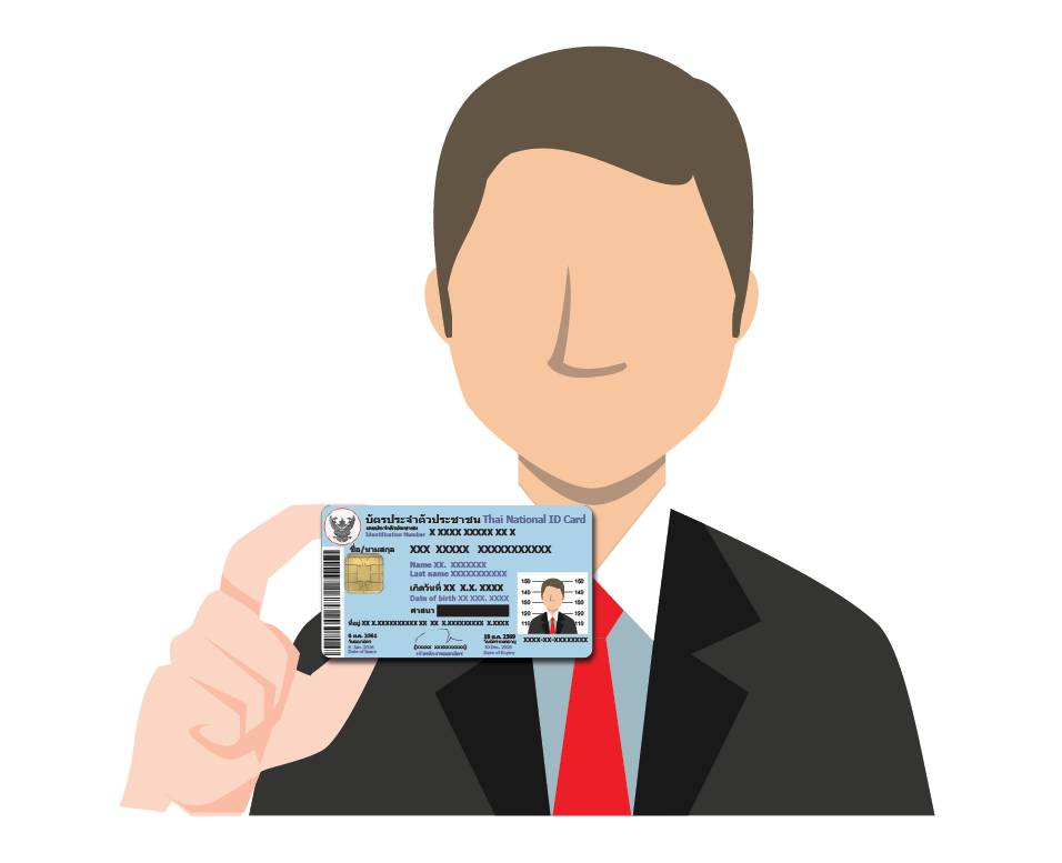 person with citizen card